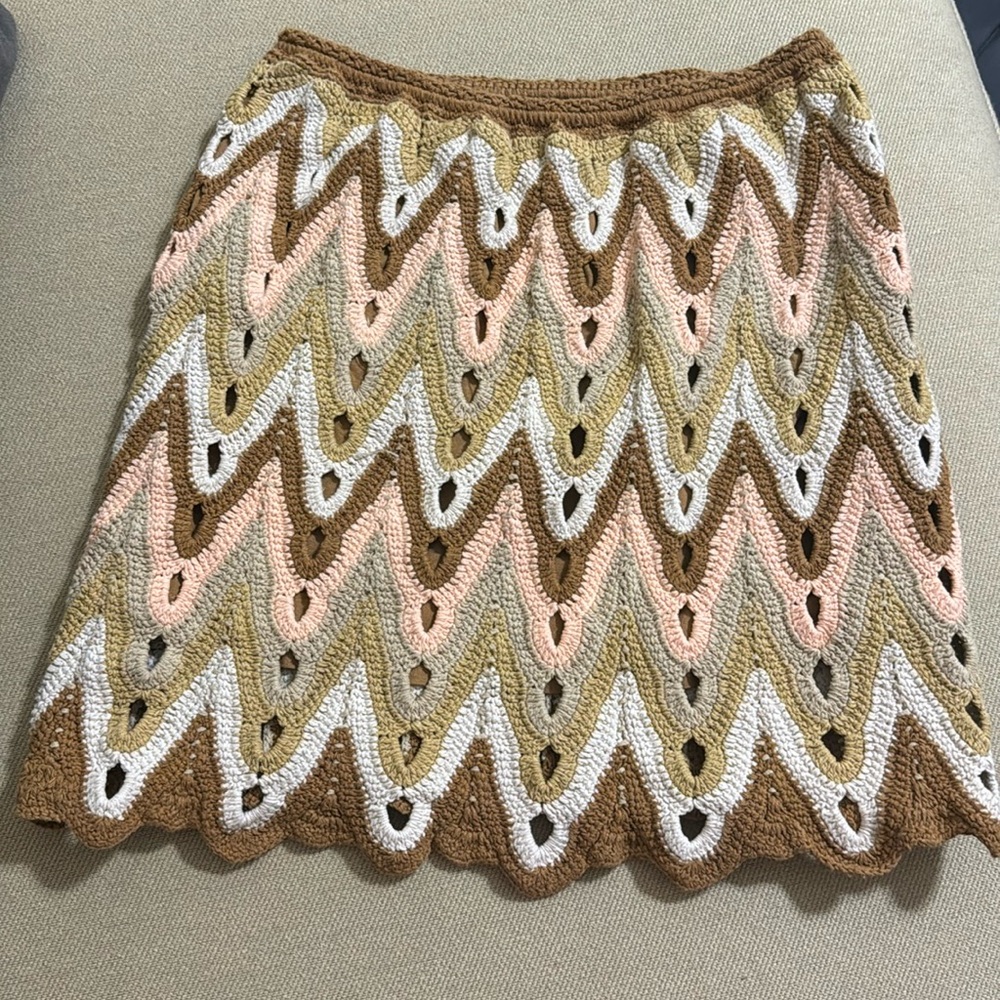 Free People crochet skirt